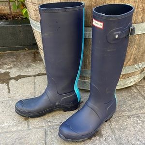 NAVY HUNTER RAIN BOOT